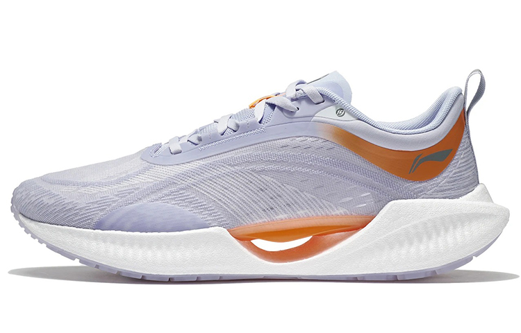 LiNing Super Light 19 Cushioning Anti-Slip And Wear-Resistant Low-Top Running Shoes Men's Purple Orange