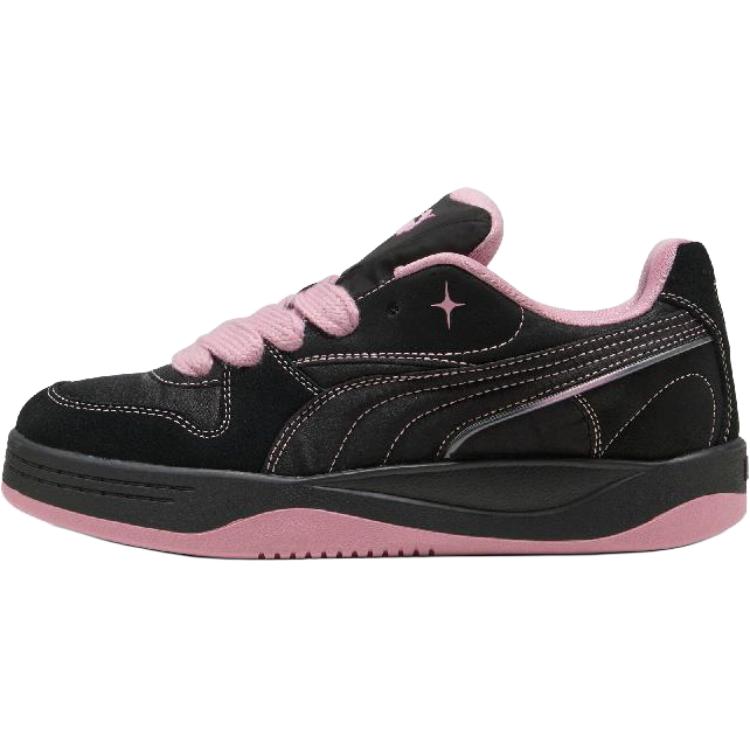 PUMA Casual Cushioning Lightweight Low Top Skateboard Shoes Unisex Black Pink