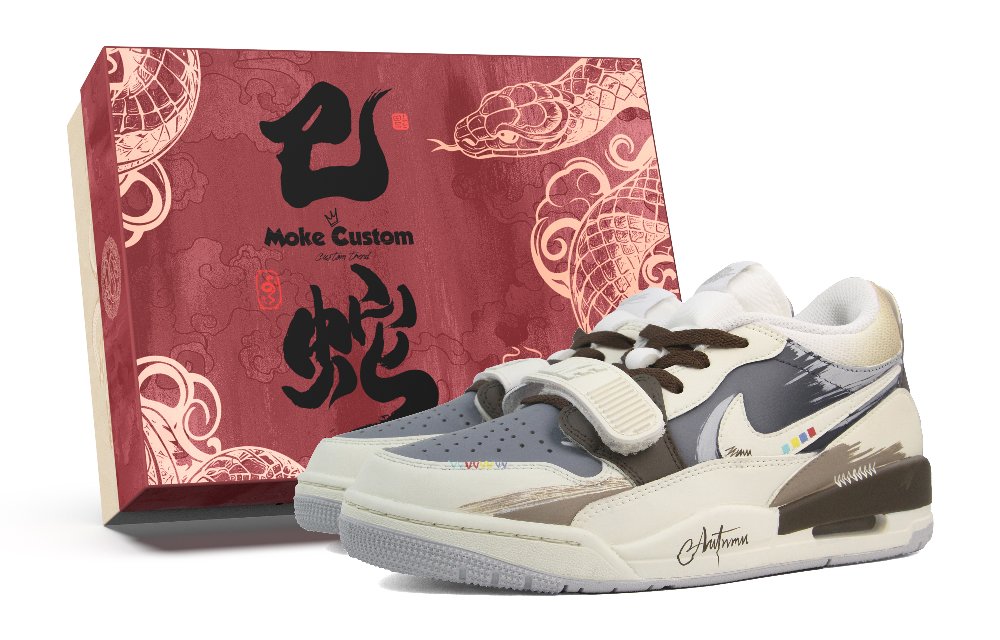 Jordan Legacy 312 Low Top Vintage Basketball Shoes Unisex Beige Gray