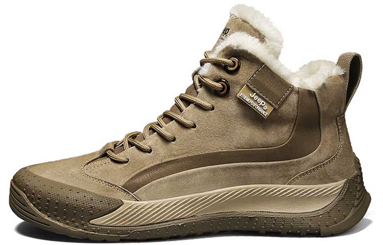 Jeep Ankle-Length Outdoor Boots Men's Khaki