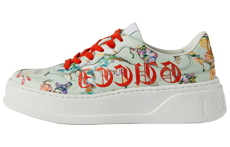 GUCCI Chunky B Soave Amore Stylish Skateboarding Shoes Women's Mint Green