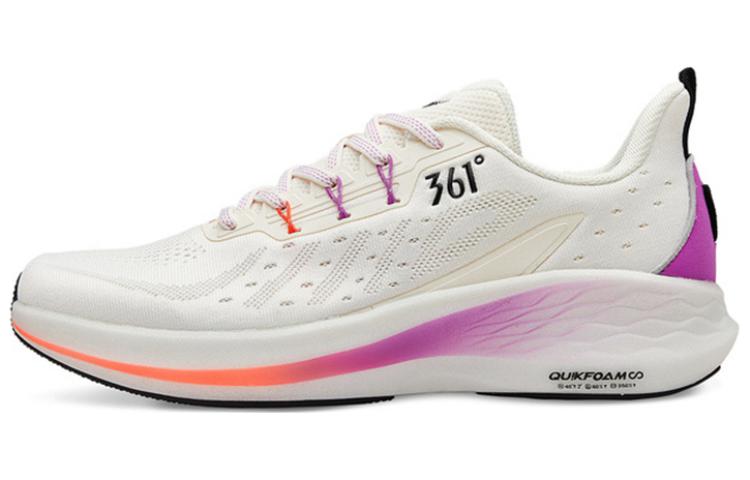 361° Shock Absorbers With Slip Resistant And Abrasion Resistant Properties Low Top Running Shoes Men's Rose Purple