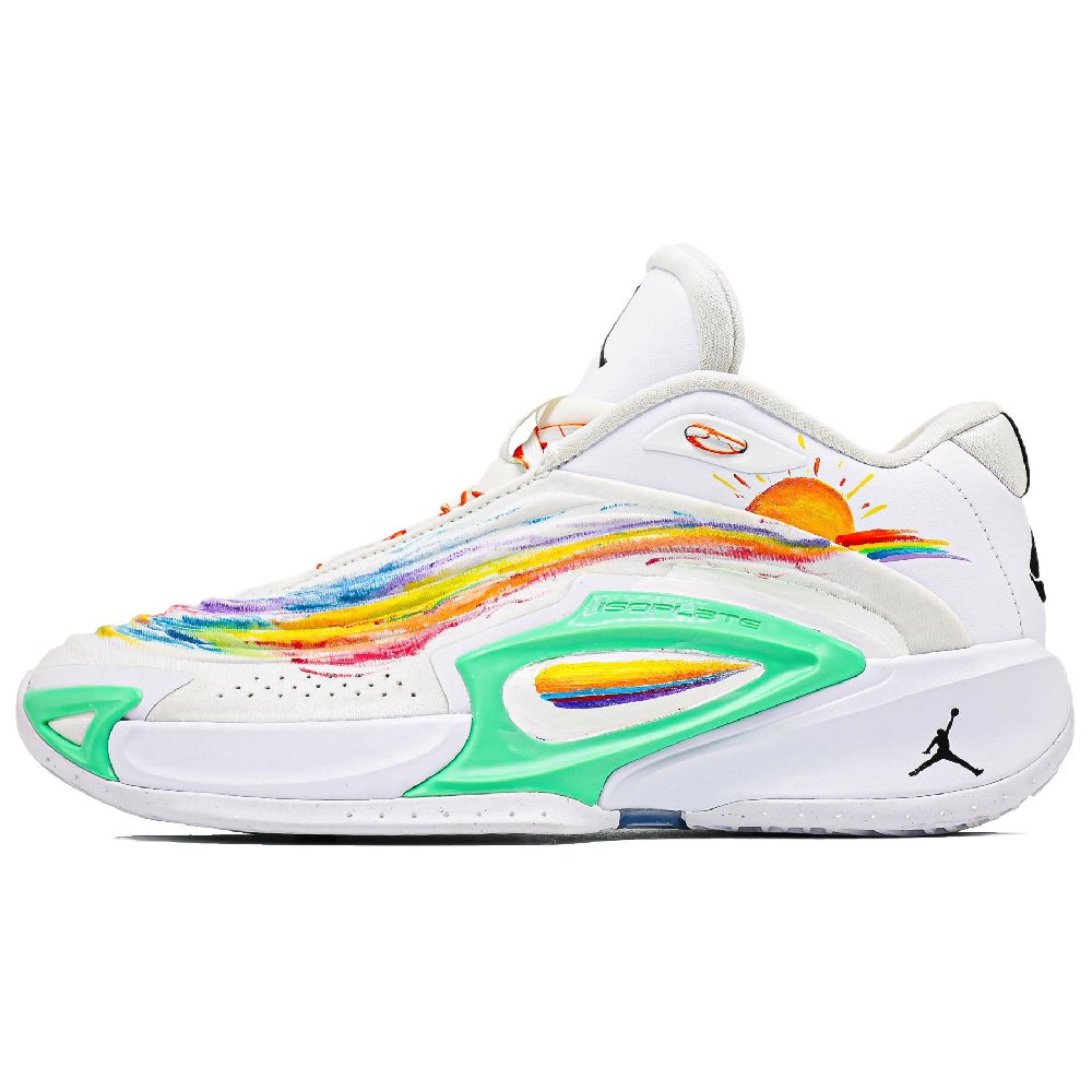 Jordan Luka 3 Shock Absorbers Low Top Basketball Shoes Unisex White