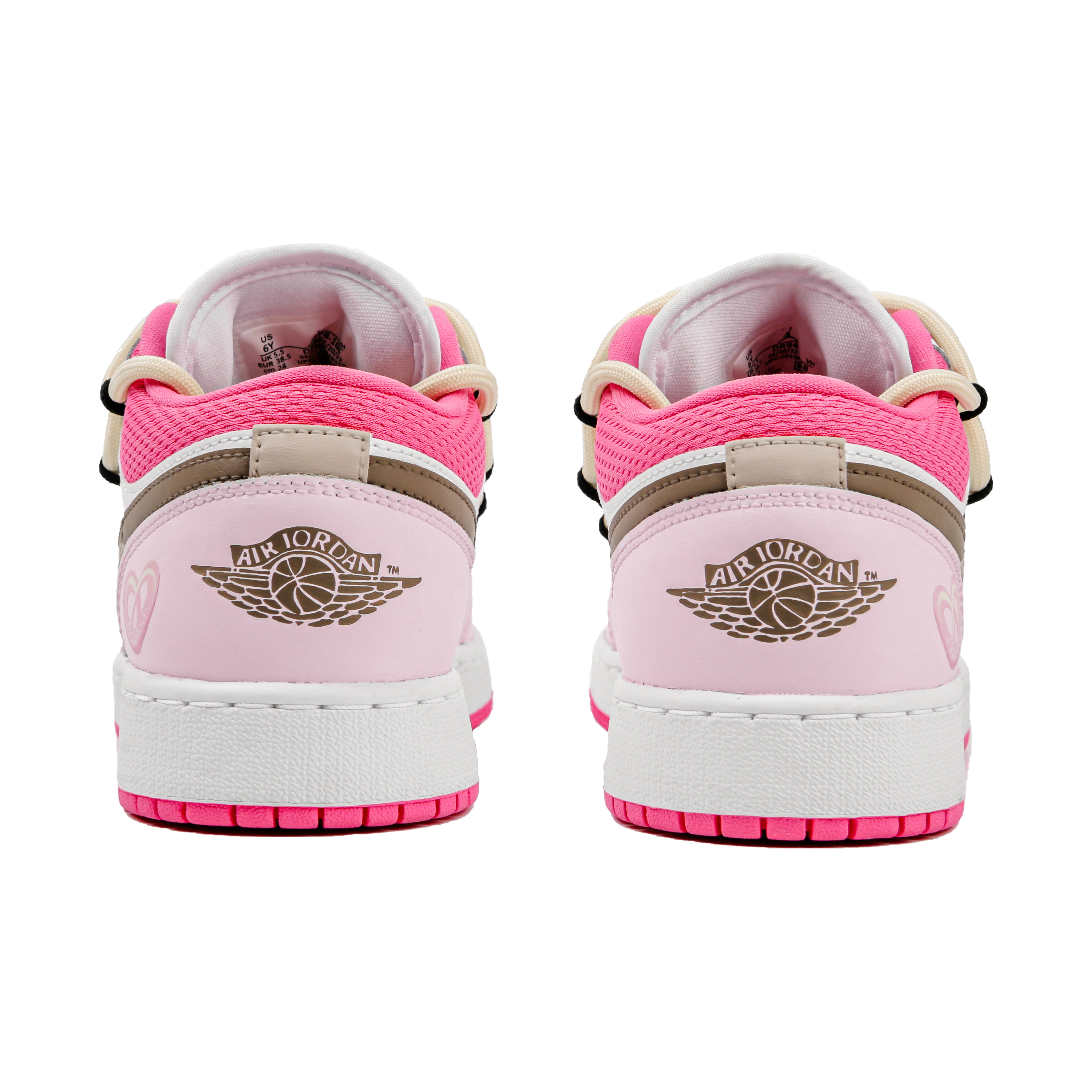 Jordan Air Jordan 1 Low-Top Skateboard Shoes Women's White Pink купить в интернет-магазине Yoocart с быстрой доставкой по России.