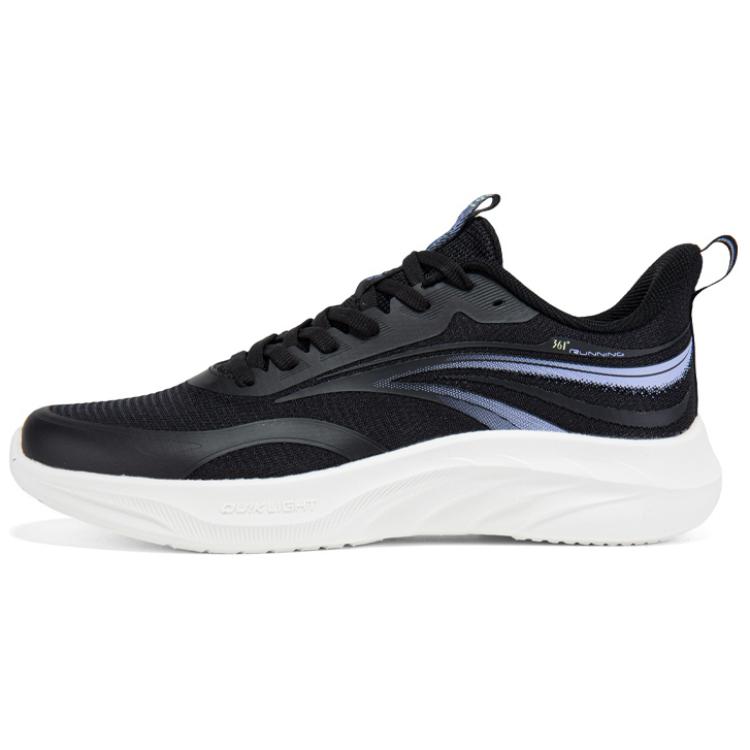 361° Cushioning, Wear Resistant Low Top Running Shoes Women's Black White