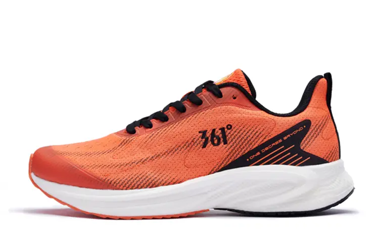 361° QU!KFOAM Cushioning Anti-Slip And Wear-Resistant Low-Top Running Shoes Men's Vermilion Orange
