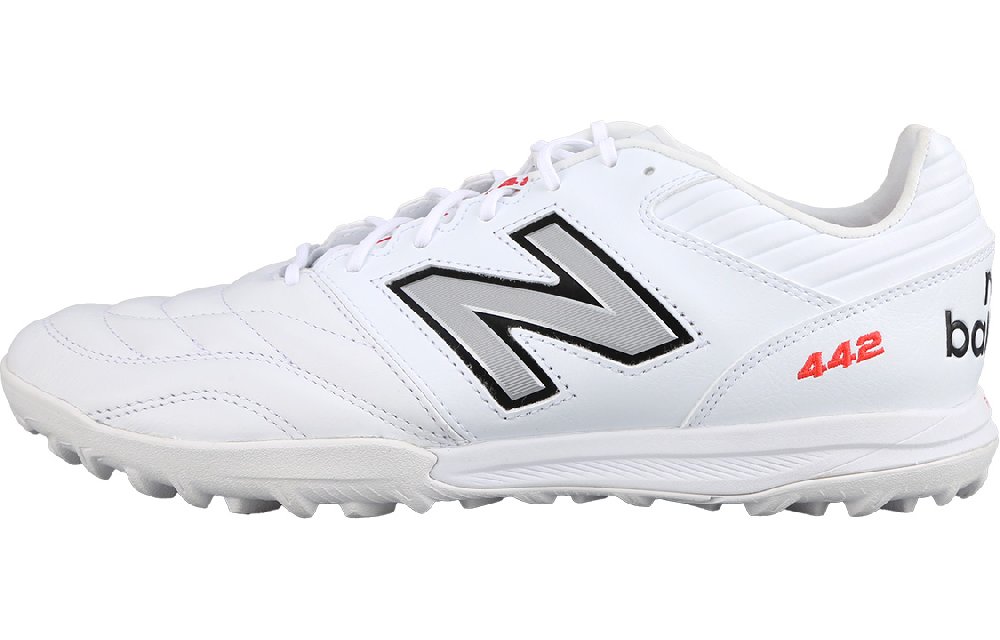New Balance 442 V2 Pro TF Rubber Broken Studs Cushioning Wear-Resistant Soccer Shoes Men's White