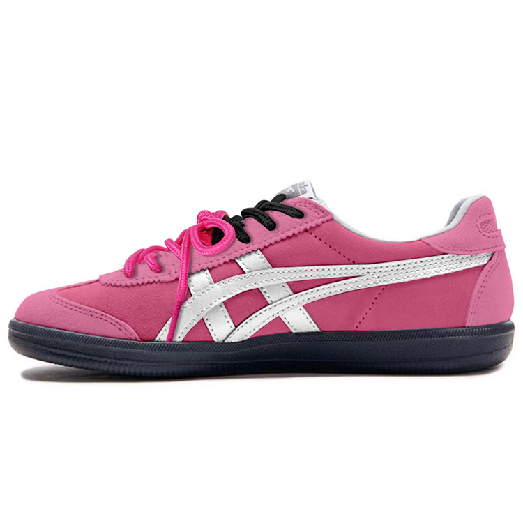 Onitsuka Tiger Tokuten Anti-Slip Wear-Resistant Low-Top Skateboard Shoes Unisex Pink Silver