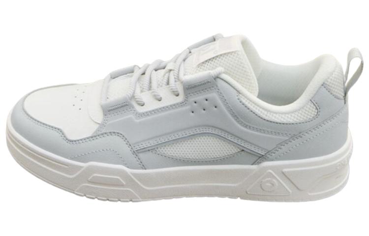 361° Anti Slip Wear Resistant Low Top Skateboard Shoes Men's White Gray