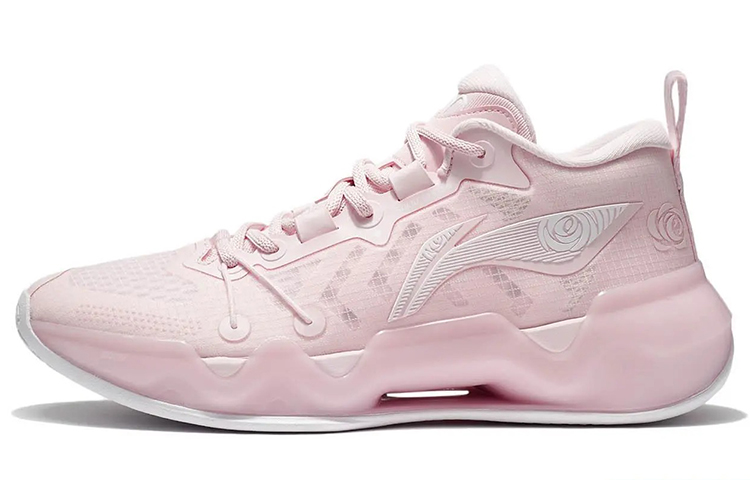 LINING Liren 2 Low Basketball Shoes Men's Low top New Light Pink/Standard White