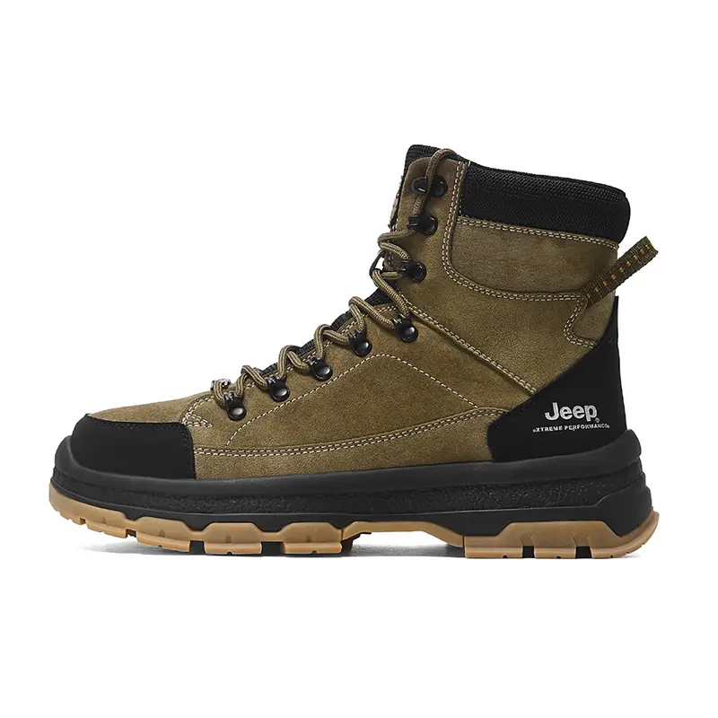 Jeep High Top Outdoor Shoes Men's Khaki
