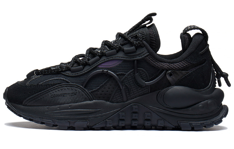 LiNing CF Star Track Cushioning, Slip Resistant, Abrasion Resistant, Rebound Low Top Sports Casual Shoes Women's Black