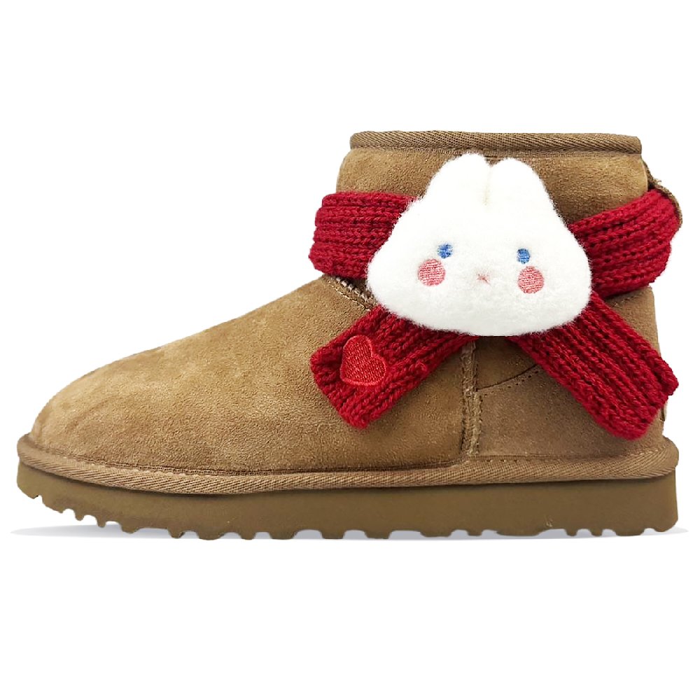 UGG CLASSIC MINI Warm And Wear-Resistant Short Snow Boots Women's Brown