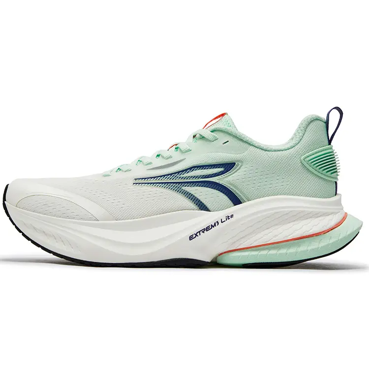 361° Shock Absorbers Slip Resistant Breathable Low Top Casual Running Shoes Men's Eggshell Green