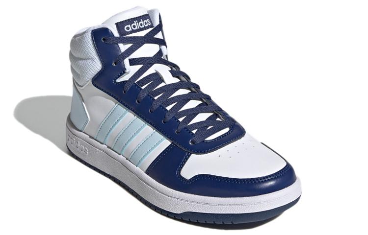 Adidas Hoops 2.0 Mid 'White Blue' Women's купить в интернет-магазине Yoocart с быстрой доставкой по России.