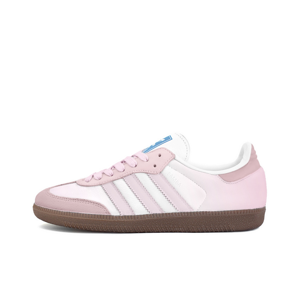 Adidas Originals SAMBA OG Slip Resistant, Abrasion Resistant, Lightweight Low Top Skateboard Shoes Unisex Pink