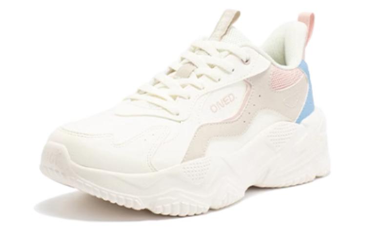 361° Cushioning Wear-Resistant Low-Top Running Shoes Women's White Blue