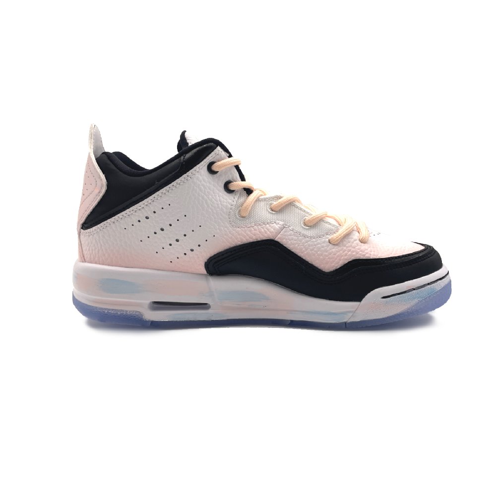 Jordan Cushioning Anti-Slip And Wear-Resistant Mid-Top Basketball Shoes Women's Light Pink