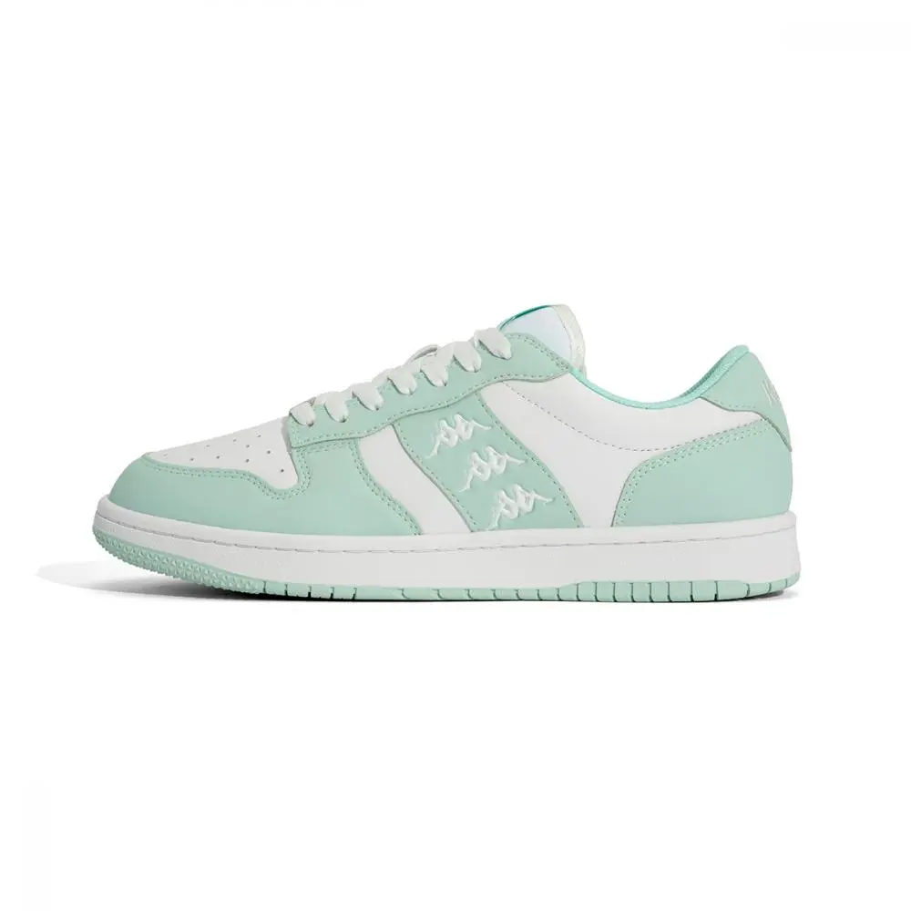 Kappa Low Top Skateboard Shoes Unisex Classic White Bio Blue