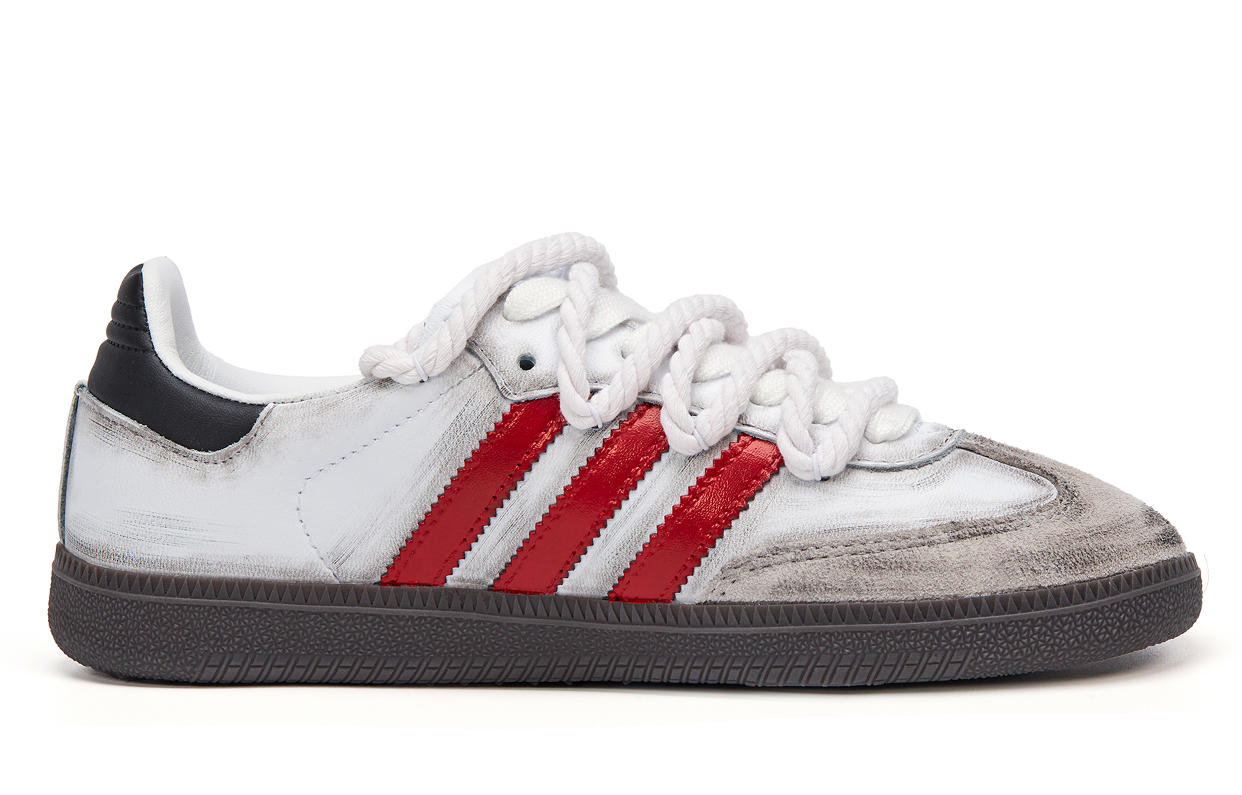 Adidas Originals SAMBA OG Abrasion Resistant Low top Skateboard Shoes Unisex White Red