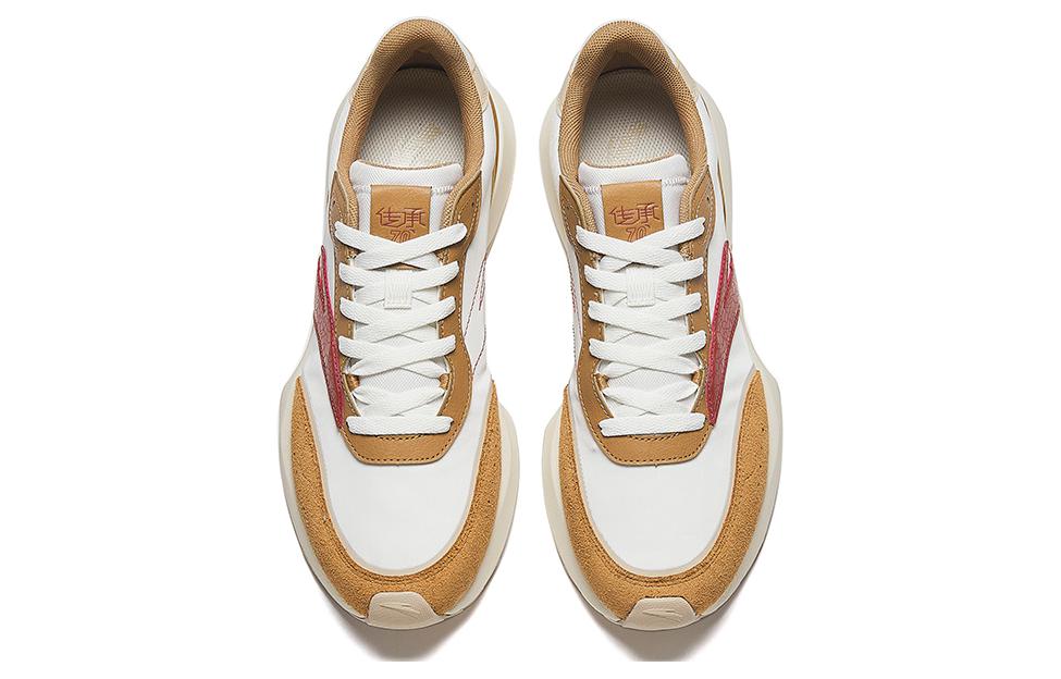 Anta Anti-Slip Wear-Resistant Low-Top Sports Casual Shoes Men's White Brown Red купить в интернет-магазине Yoocart с быстрой доставкой по России.