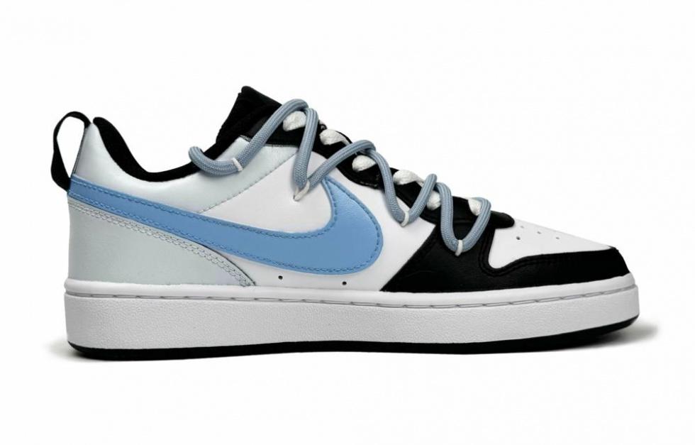 Nike Court Borough Low-Top Skateboard Shoes Women's Black White Blue купить в интернет-магазине Yoocart с быстрой доставкой по России.