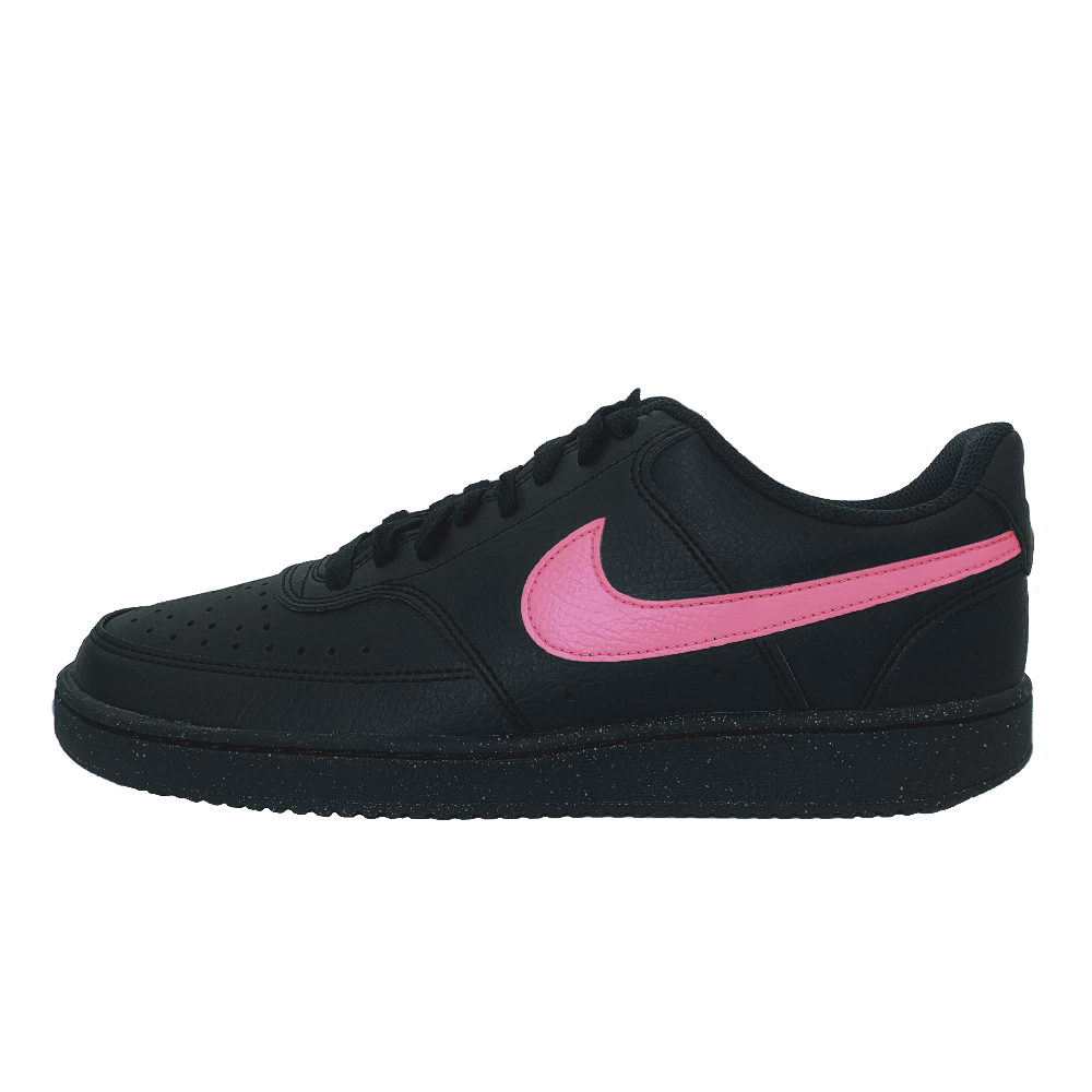 Nike Court Vision Anti-Slip And Wear-Resistant Lightweight Low-Top Skateboard Shoes Unisex Black Pink