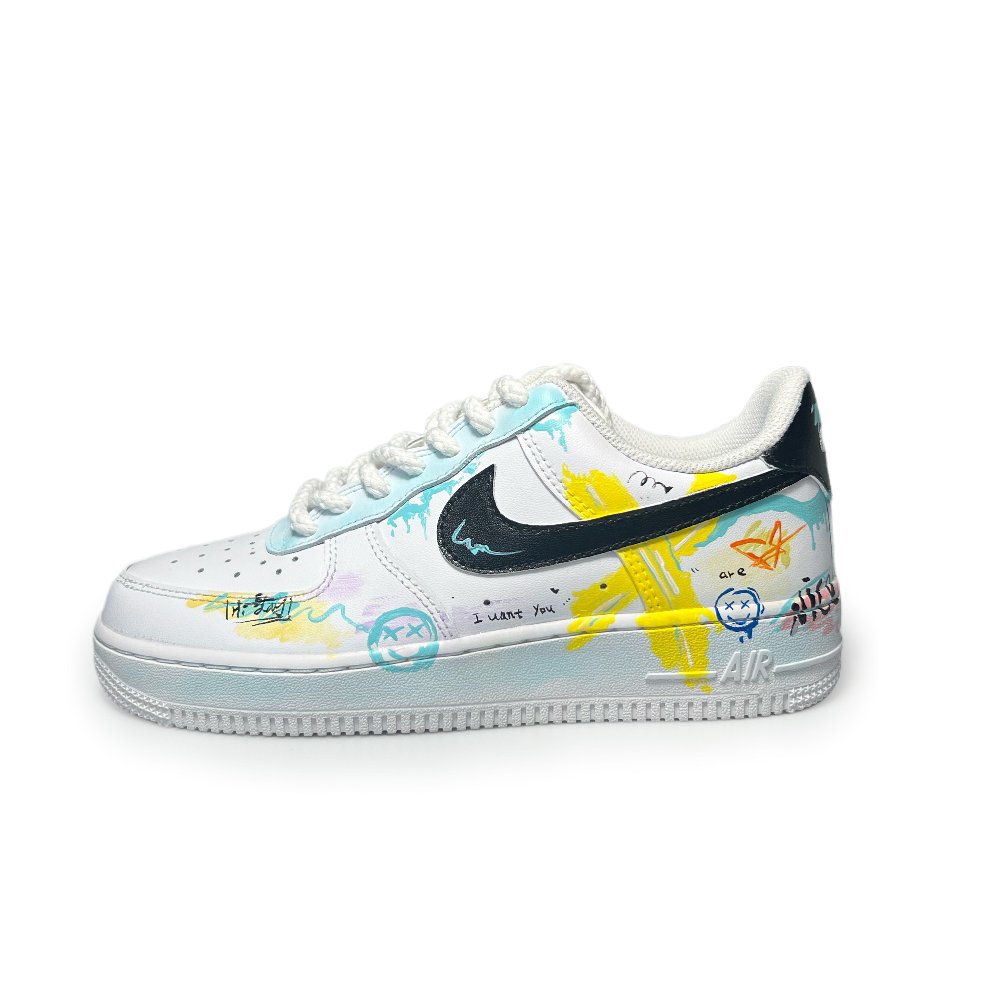 Nike Air Force 1 Air Force 1 Waterproof And Wear-resistant Low-Top Skateboard Shoes GS White Fashion Versatile