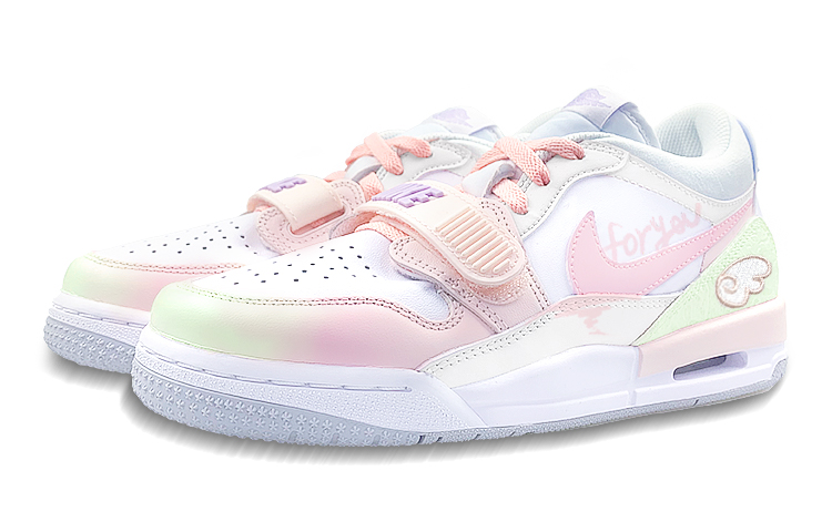 Jordan Legacy 312 Low-Top Vintage Basketball Shoes Women's White Pink Green купить в интернет-магазине Yoocart с быстрой доставкой по России.