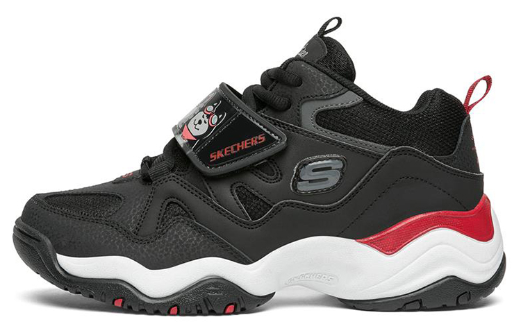 Skechers D'Lites Train Low Top Running Shoes Black/Red Women's