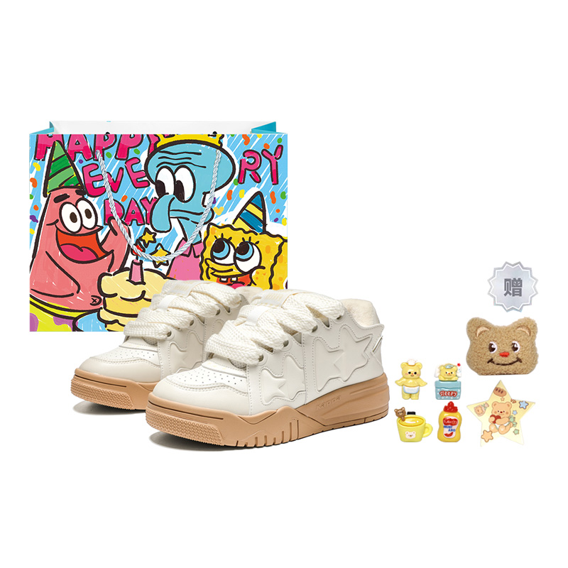 Kappa Anti-Slip Wear-Resistant Low-Top Skateboard Shoes Women's Heron Feather White