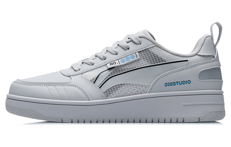 LiNing NO.258 Low top Skateboard Shoes Unisex Microcrystalline Gray
