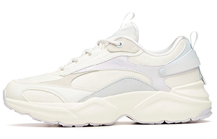 Anta Life Collection Cushioning Anti-Slip Wear-Resistant Breathability Low-Top Casual Shoes Women's White Purple