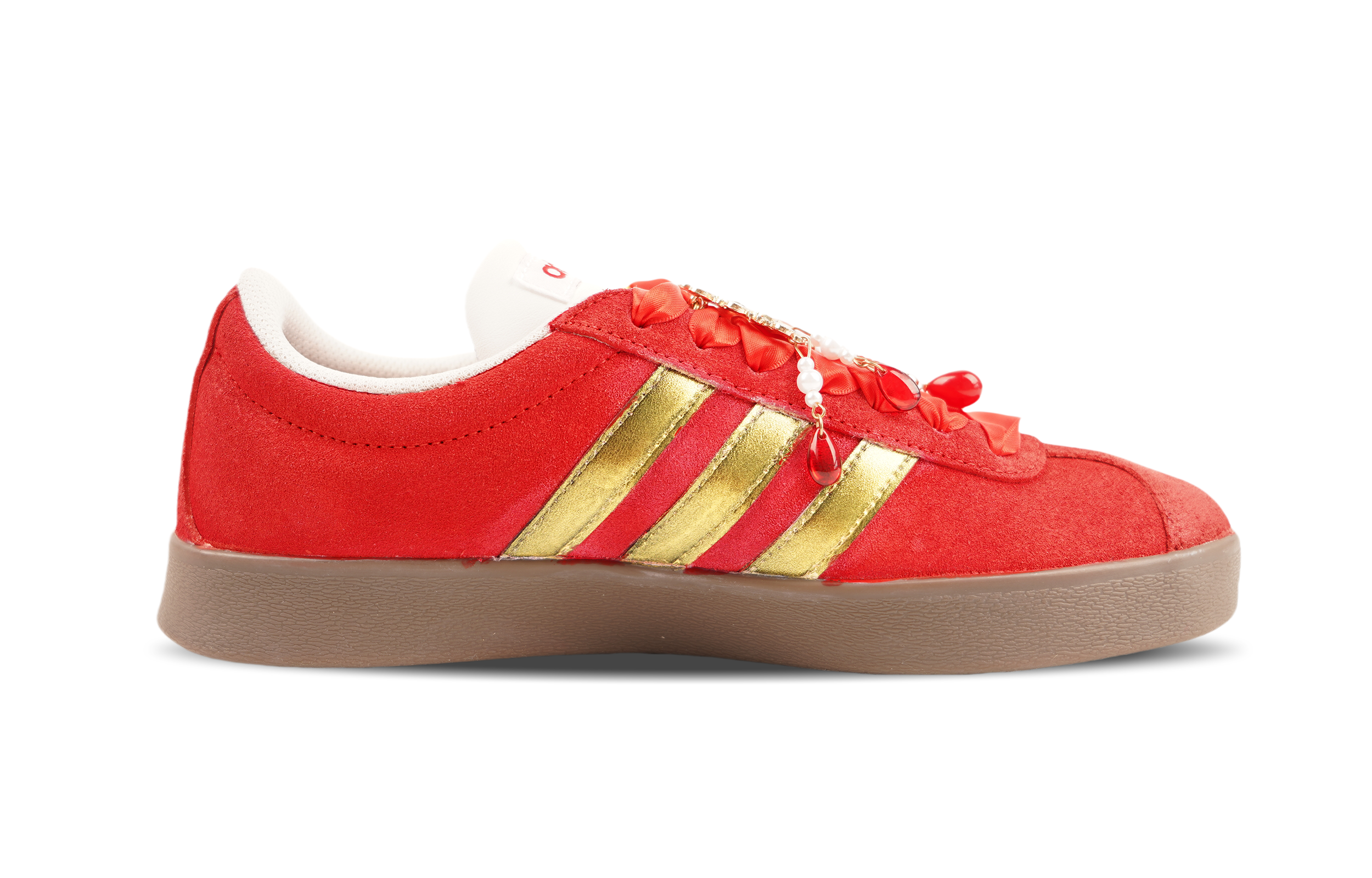 Adidas VL COURT 2.0 Low Top Skateboard Shoes Unisex Red Gold купить в интернет-магазине Yoocart с быстрой доставкой по России.