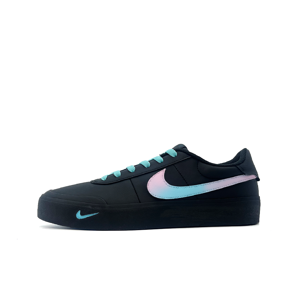 Nike Court Shot Anti Slip Wear Resistant Low Top Skateboard Shoes Men's Black