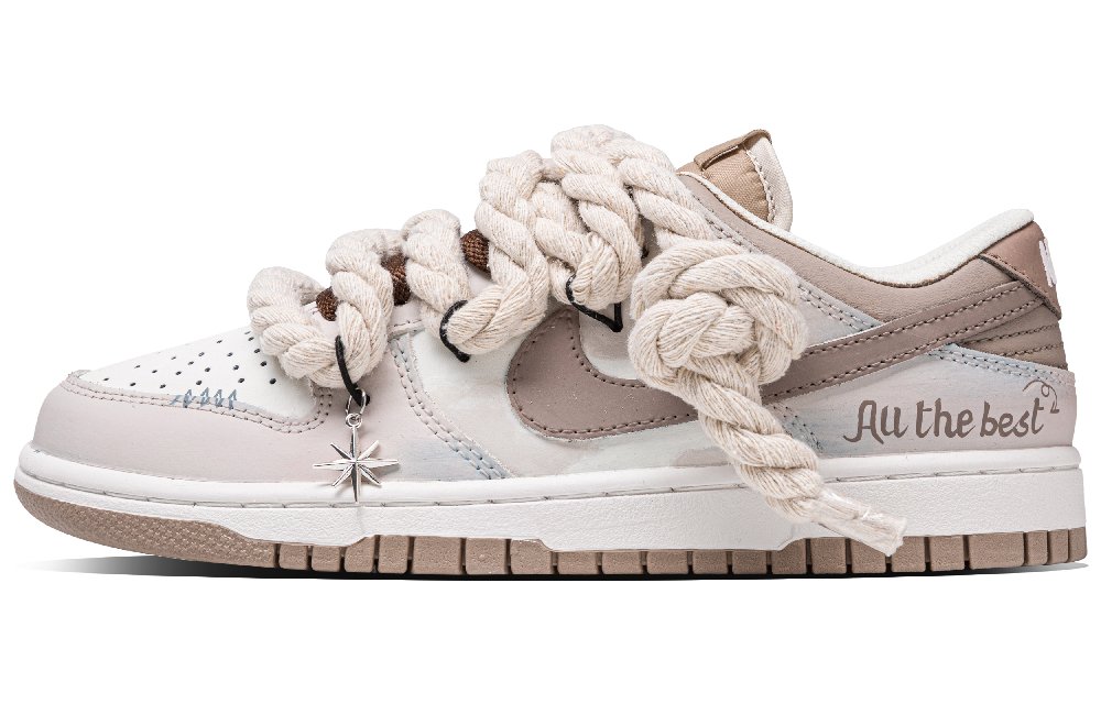 Nike Dunk Ashes Of Dreams Anti Slip Wear Resistant Low Top Skateboard Shoes Unisex Beige Brown