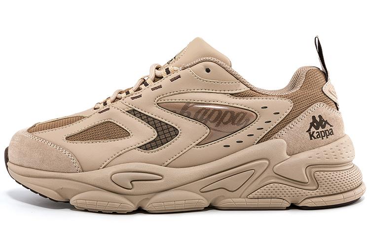 Kappa Slip Resistant And Abrasion Resistant Coverage Low Top Chunky Sneakers Unisex Light Tawny