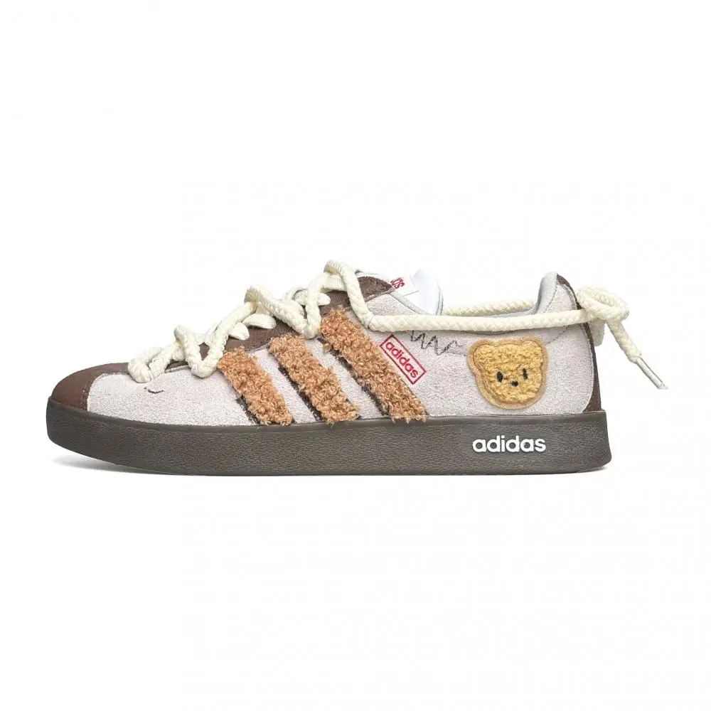 Adidas VL COURT 2.0 WAO Abrasion Resistant German Army Trainers Unisex Gray Brown