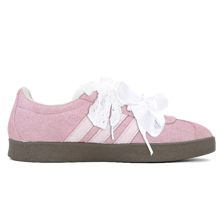 Adidas Neo VL Court 2.0 Low Top Skateboard Shoes Unisex Pink White
