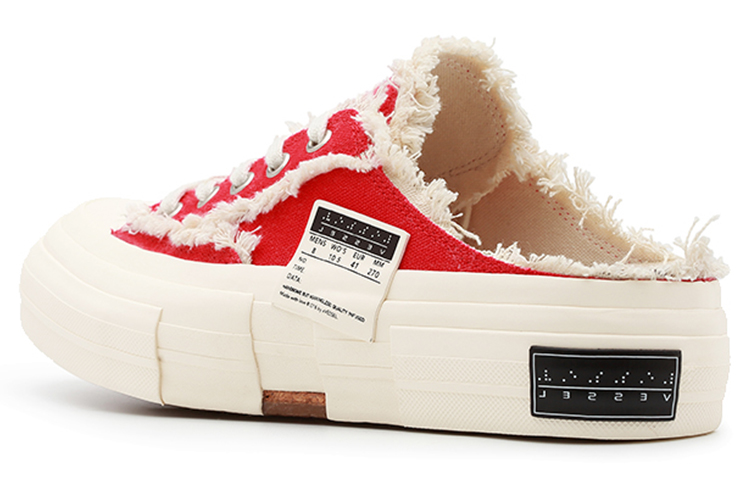 XVESSEL Skateboard Shoes Unisex Low-Top Cherry Red