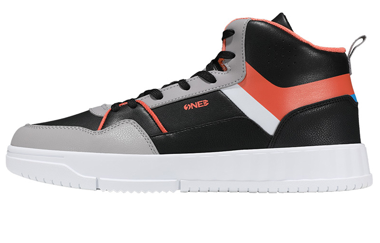 361° Mid Top Skateboard Shoes Men's Black Gray