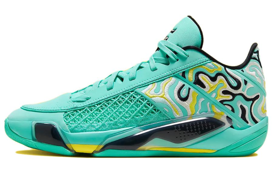Jordan Air JORDAN 38 Баскетбольные кроссовки Низкие Мужские Зеленые