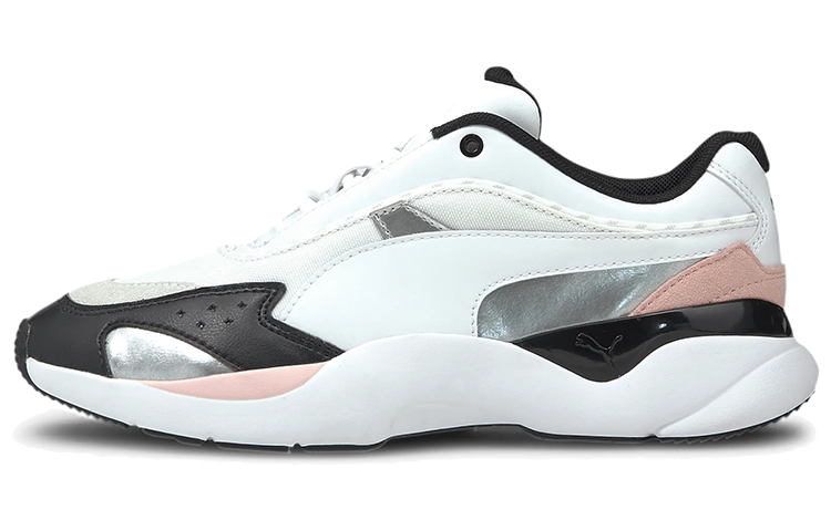PUMA Lia Fs Low White/Black/Silver Women's