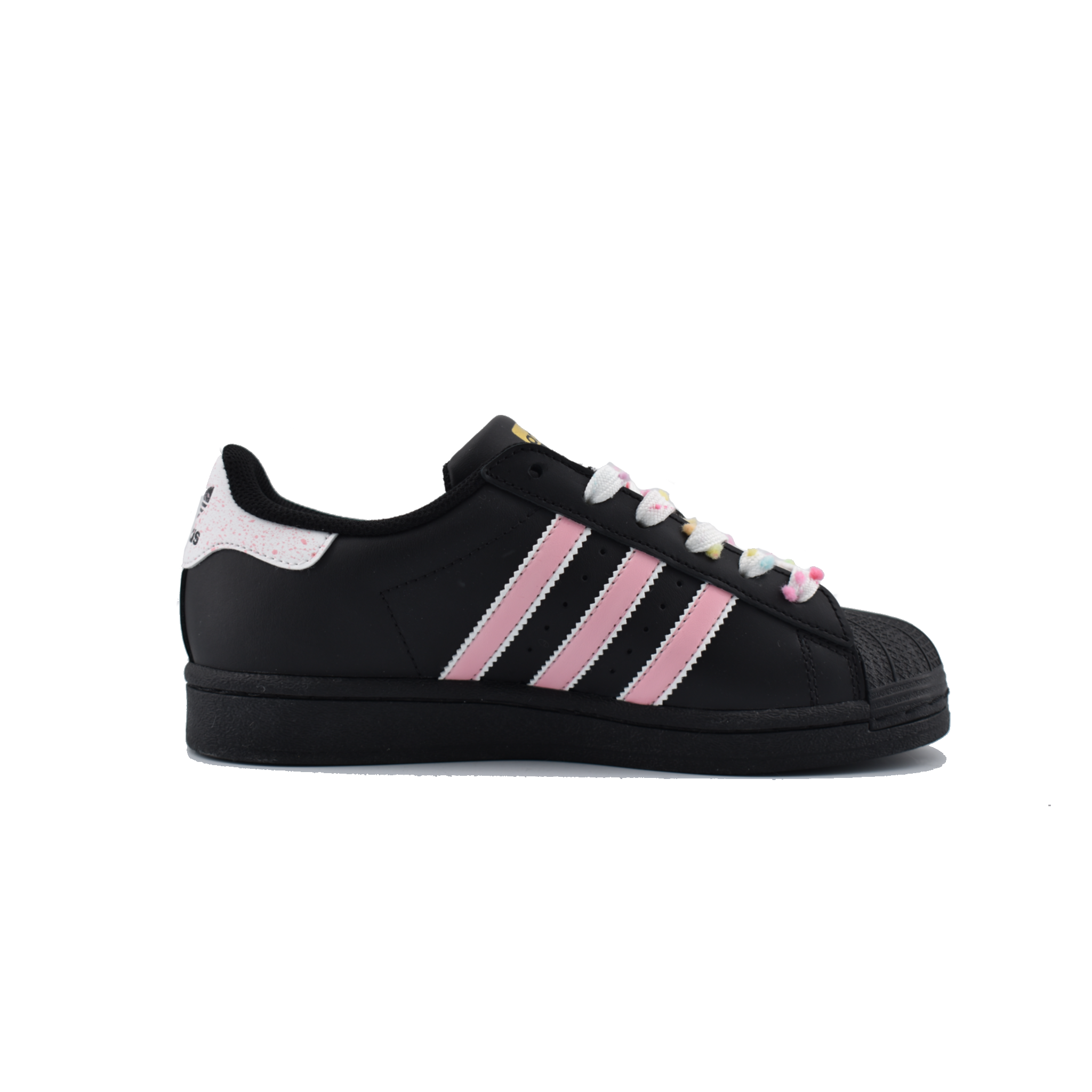 Adidas Originals SUPERSTAR Colorful Sweets Slip-Resistant Low-Top Skateboard Shoes Unisex Black Pink купить в интернет-магазине Yoocart с быстрой доставкой по России.
