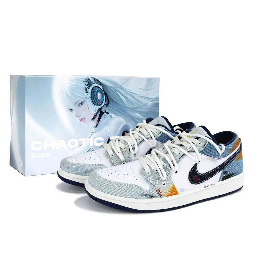 Jordan Air Jordan 1 Low top Vintage Basketball Shoes Men's Blue