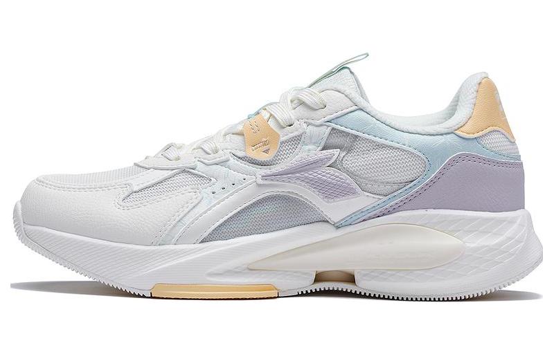 361° Anti Slip Wear Resistant Breathable Lightweight Low Top Running Shoes Women's White Yellow Blue Purple.