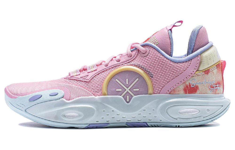 LiNing All City 12 Slip Resistant, Abrasion Resistant, Support, Lightweight, Rebound Basketball Shoes Men's Pink