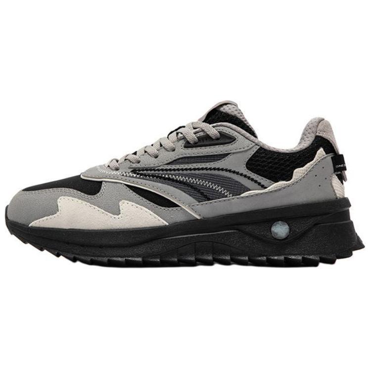 361° Life Collection Anti-Slip Wear-Resistant Low-Top Chunky Sneakers Women's Black Gray