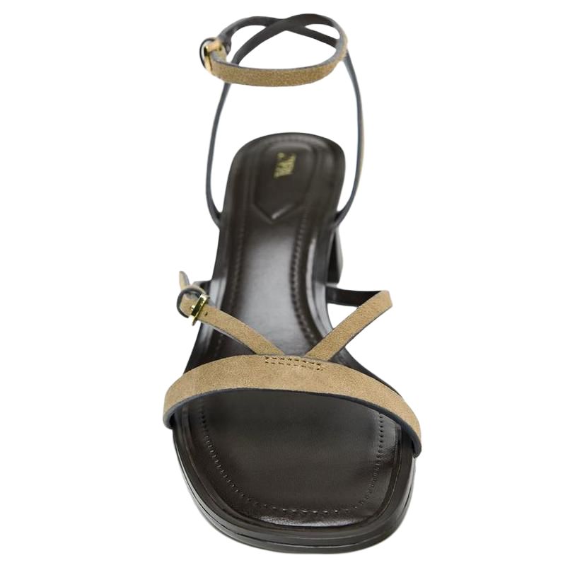 ZARA One Strap Sandals 5cn Women's Sandy Brown купить в интернет-магазине Yoocart с быстрой доставкой по России.