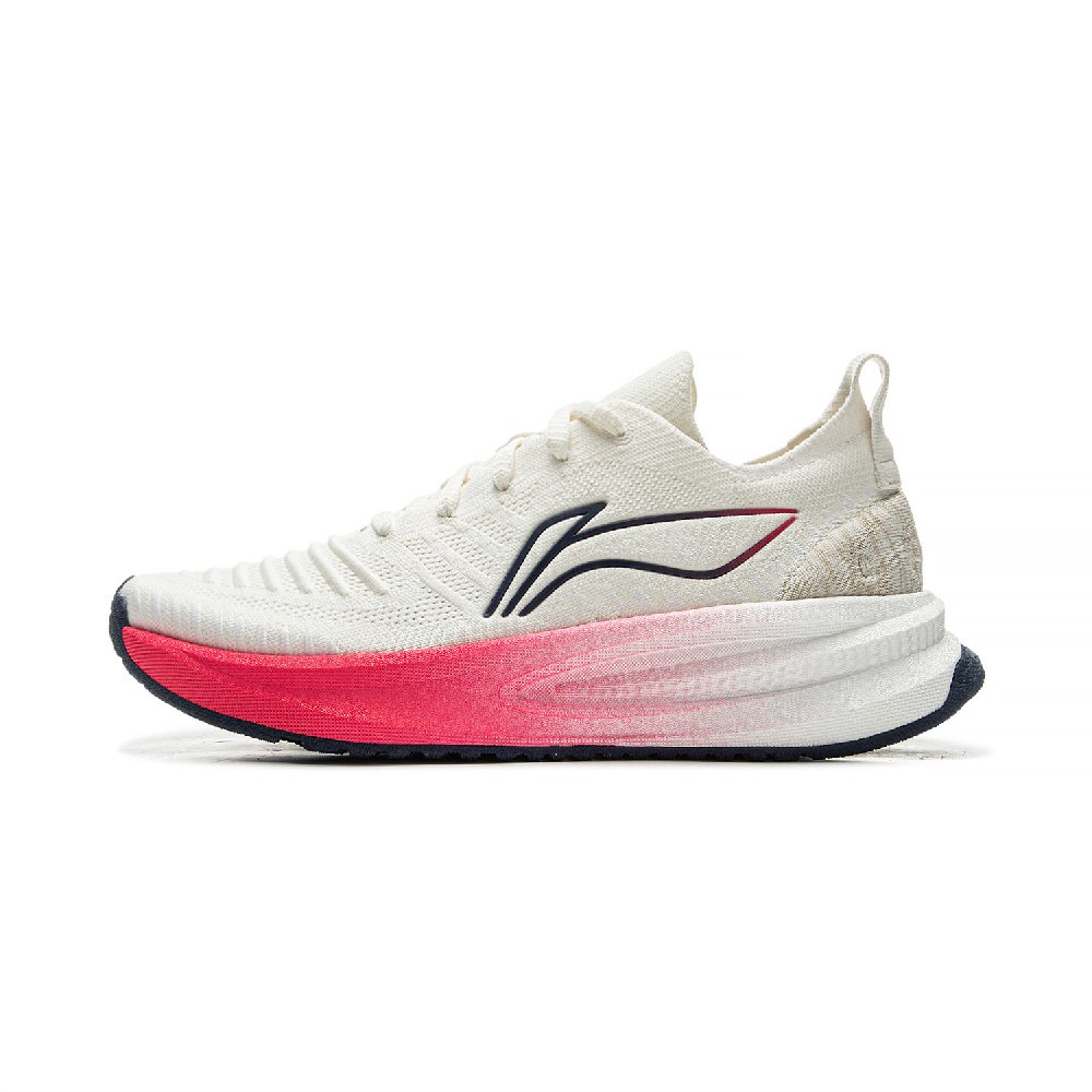 LiNing Беговые кроссовки Low Top Белый Красный Мужские